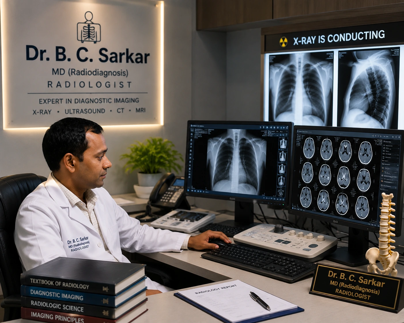 Dr. B. C. Sarkar Portrait